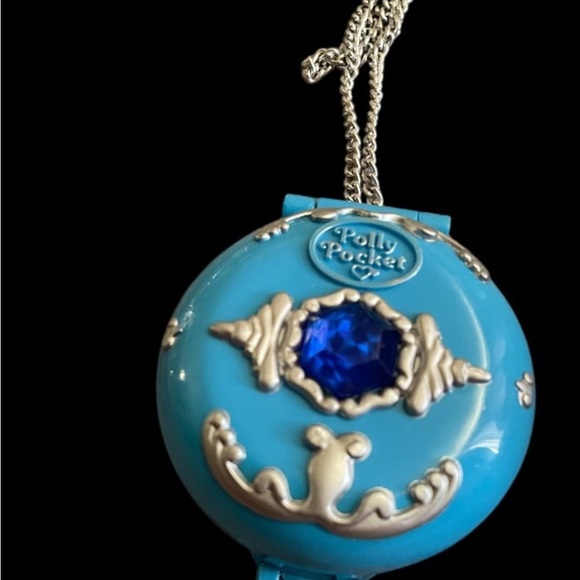 Cute Vintage 1992 Polly Pocket “ Jeweled Sea “ Compact Complete - Picture 1 of 3